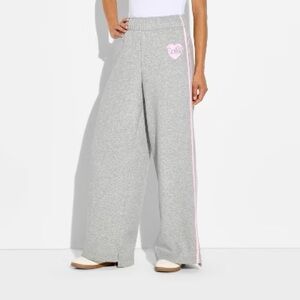 Women's Diet Coke Bow Graphic Sweatpants - Gray TARGET Collab